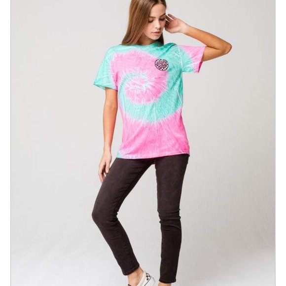 Tye dye blue ladies Santa Cruz SS medium top - Picture 5 of 5